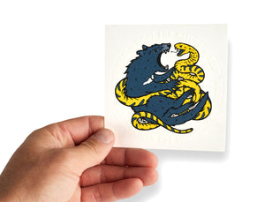Devil v Snake Sticker