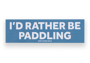'I'd Rather Be...' Bumper Stickers Paddling