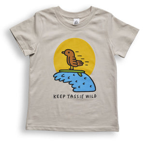 Surfing Bird Kids Tee