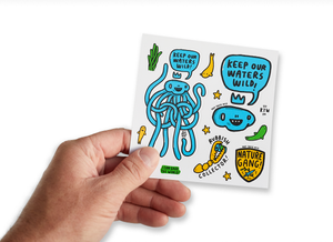 Keep Our Waters Wild Sticker Sheet
