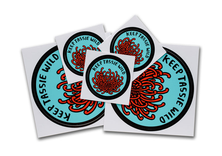 Keep Tassie Wild Waratah Sticker Pack