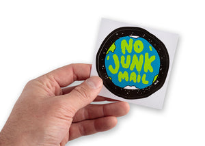No Junk Mail Sticker