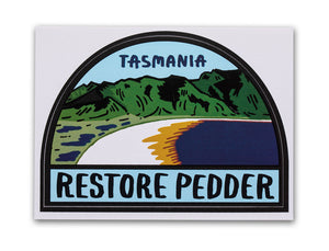 Restore Pedder Bumper Sticker