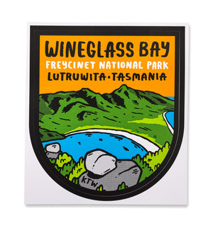 Wineglass Bay Sticker
